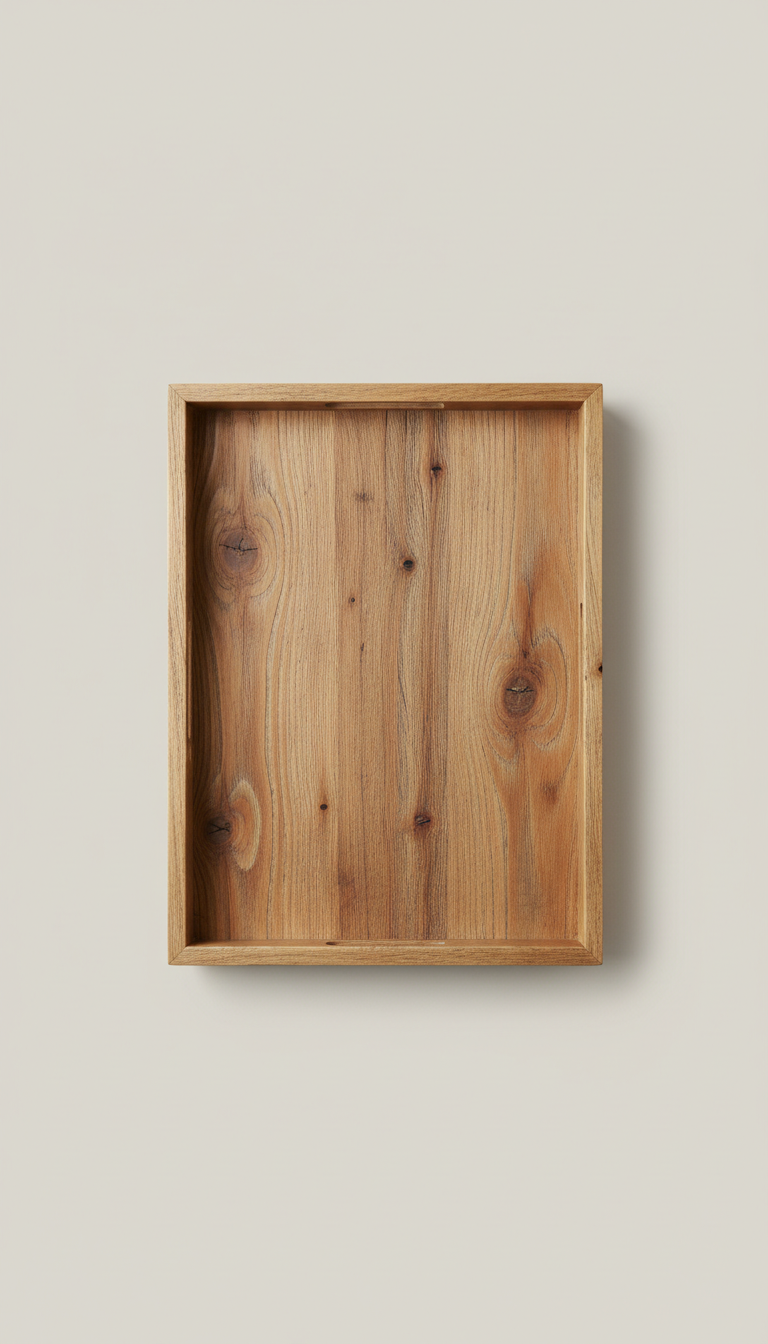 Reclaimed Wood Serving Tray with Handles